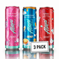Energy Drink Variety Pack, 12 fl oz Cans (Pack of 3), Pink Slush, Dream Float &amp; Cherry Slush, Zero Sugar, 200mg Caffeine
