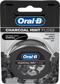 Charcoal Mint Dental Floss, Cavity Defense, Waxed, 50m