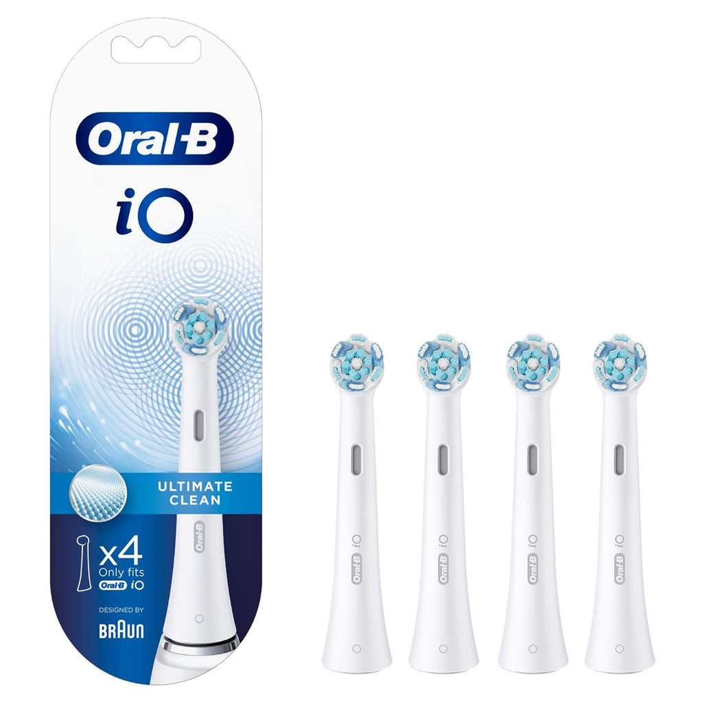 iO Series Ultimate Clean Electric Toothbrush Replacement Brush Heads for an Electric Toothbrush, 4 count, White