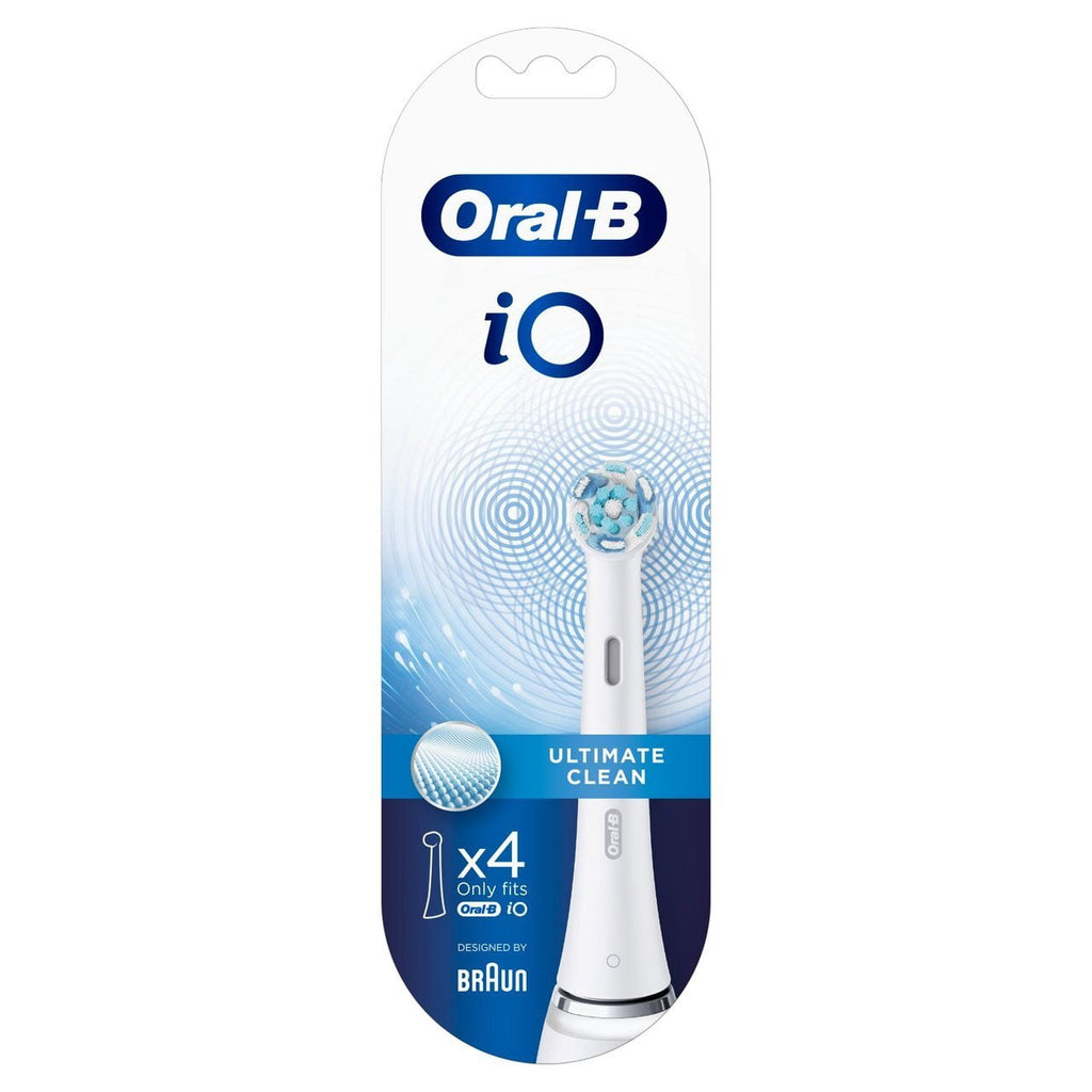 iO Series Ultimate Clean Electric Toothbrush Replacement Brush Heads for an Electric Toothbrush, 4 count, White