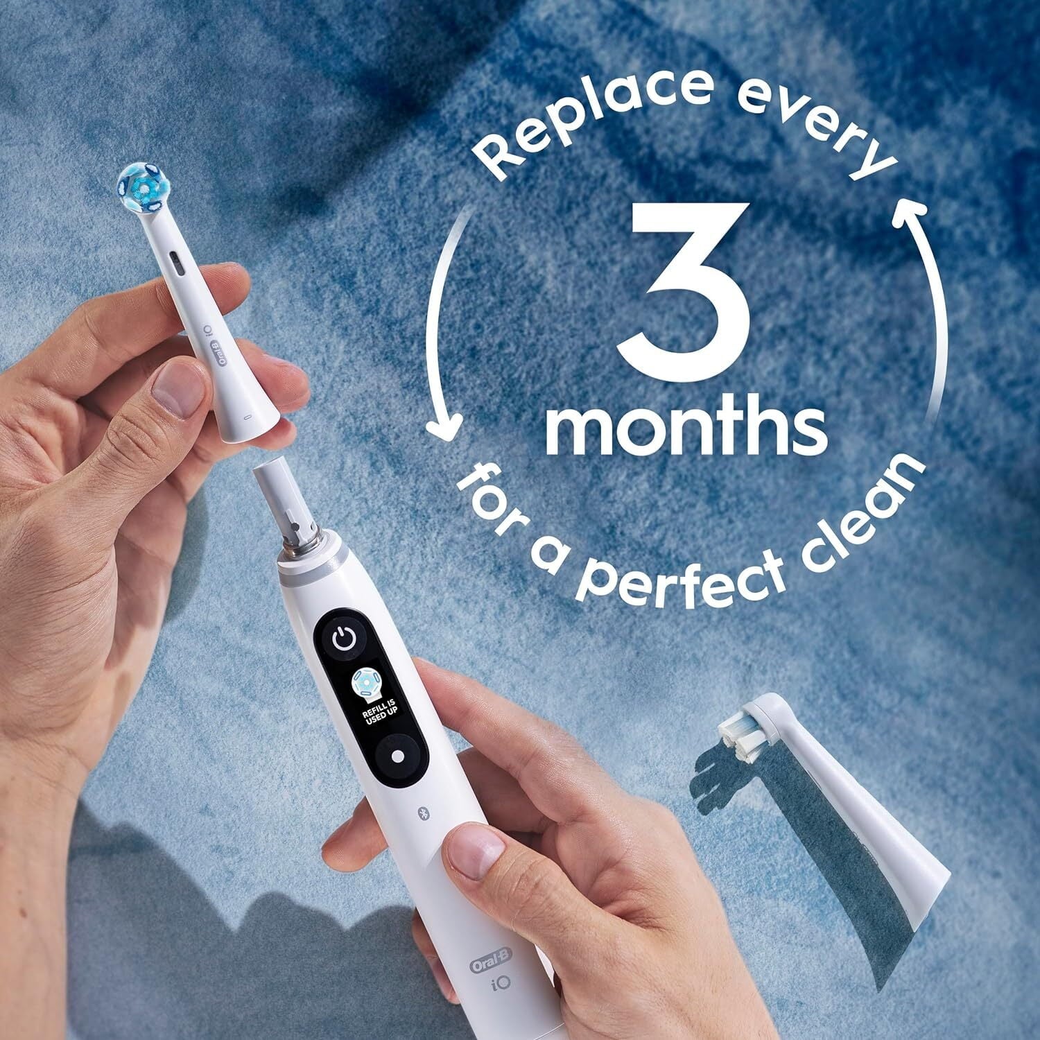iO Series Ultimate Clean Electric Toothbrush Replacement Brush Heads for an Electric Toothbrush, 4 count, White