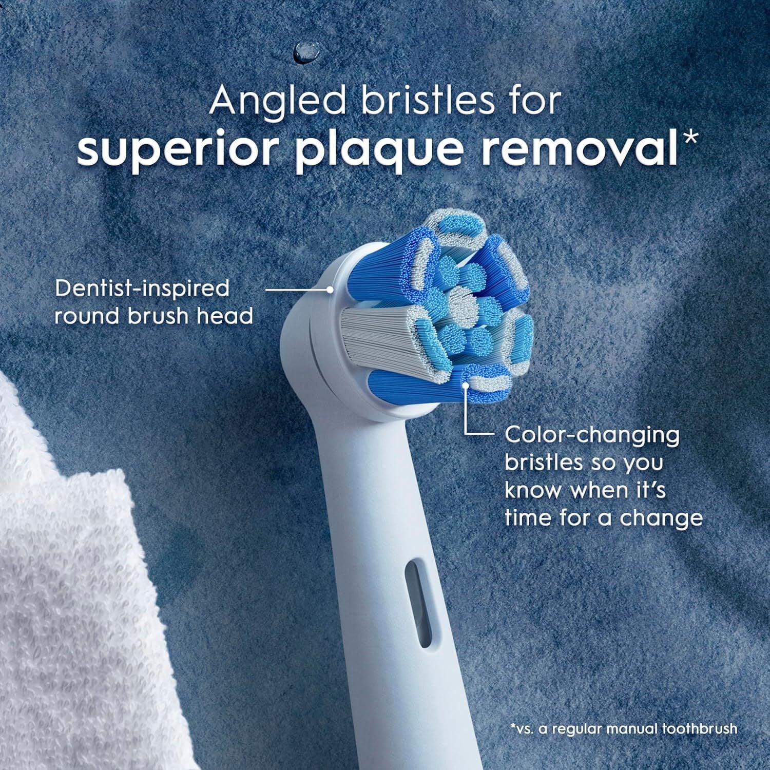iO Series Ultimate Clean Electric Toothbrush Replacement Brush Heads for an Electric Toothbrush, 4 count, White