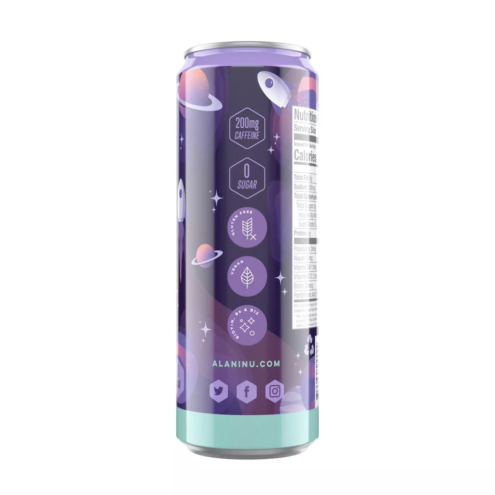 Cosmic Stardust Energy Drink, 12 fl oz Cans, Pack of 6