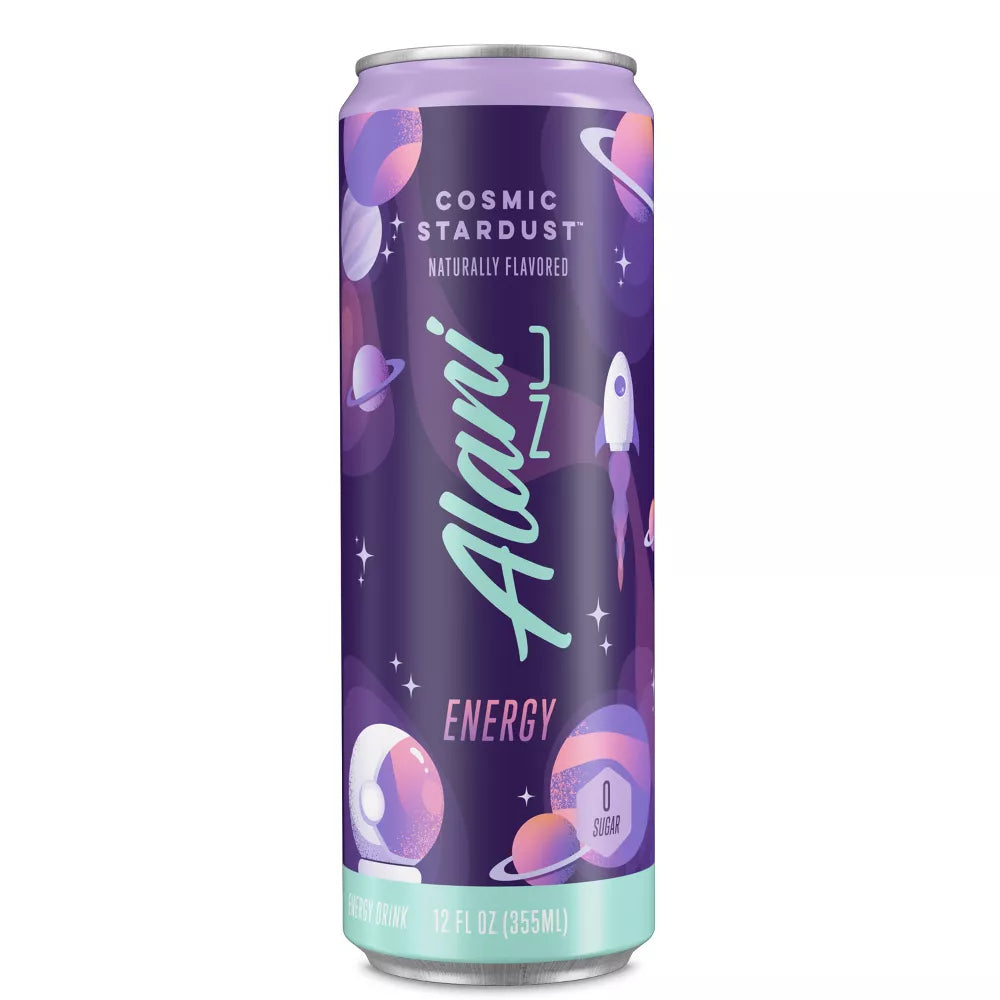 Cosmic Stardust Energy Drink, 12 fl oz Cans, Pack of 6