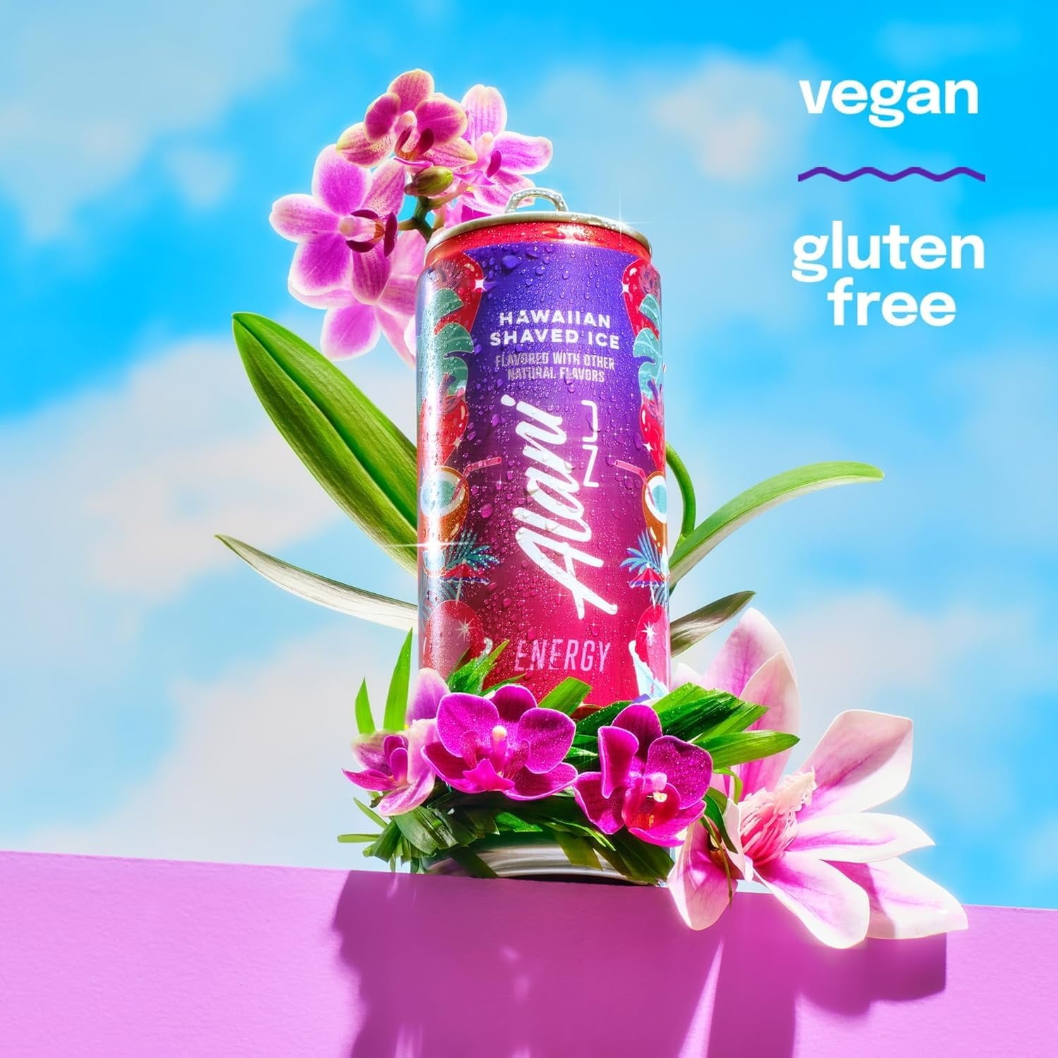 New  Energy Drinks Winter Wonderland, Hawaian Shaved Ice, Sherbet Swirl Variety Pack Sugar-Free, Low-Calorie, Energy Boost Drink 12 fl oz (Pack of 6) Repackaged By * Repackaged