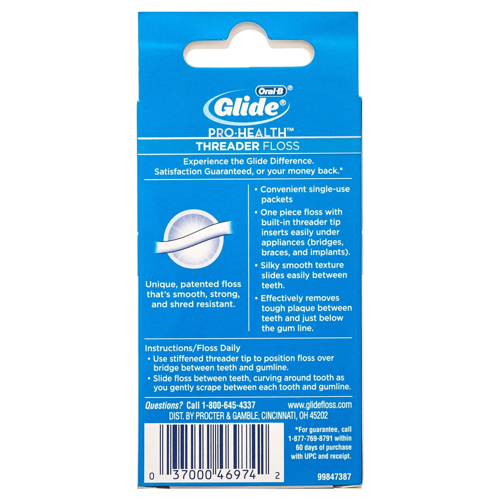 Floss, Glide Pro-Health Dental Floss Threader for Braces and Dental Work, 30 Count