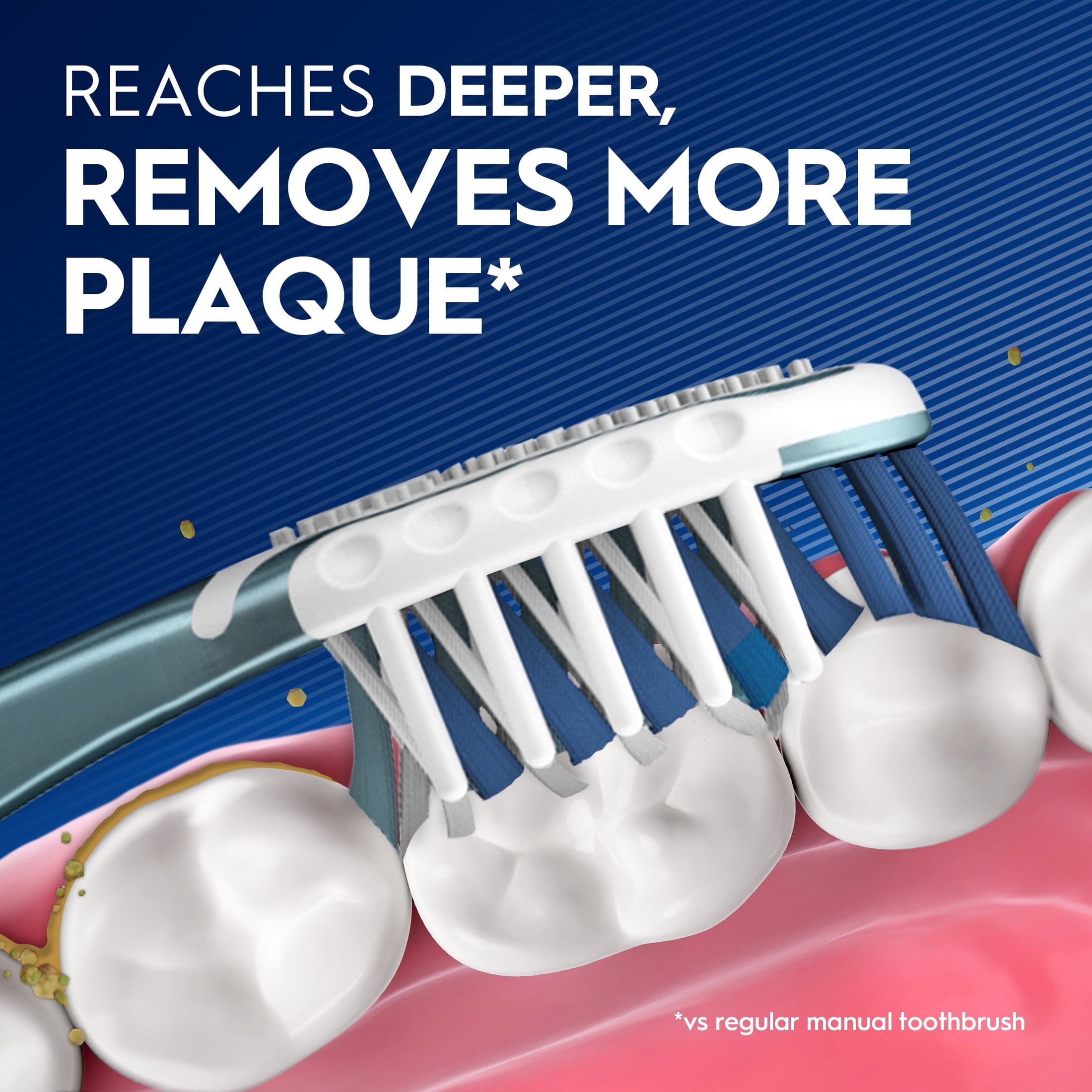 Toothbrush Pro Clean Cross Action, Deep Plaque Removal, Medium, 2 Count