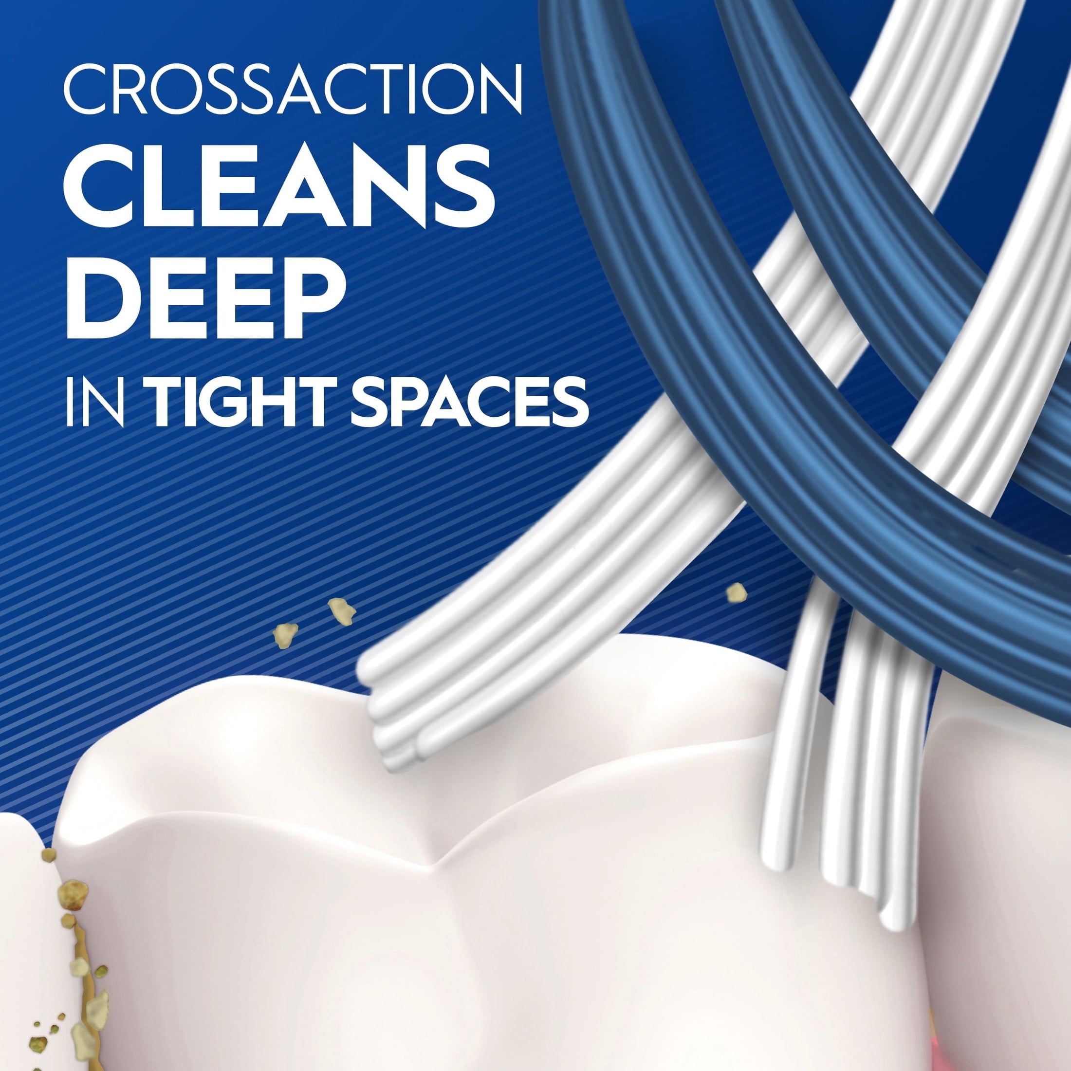 Toothbrush Pro Clean Cross Action, Deep Plaque Removal, Medium, 2 Count