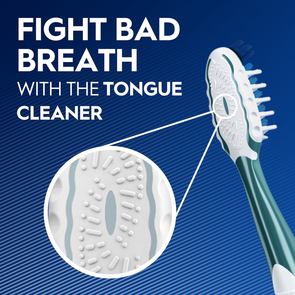 Toothbrush Pro Clean Cross Action, Deep Plaque Removal, Medium, 2 Count