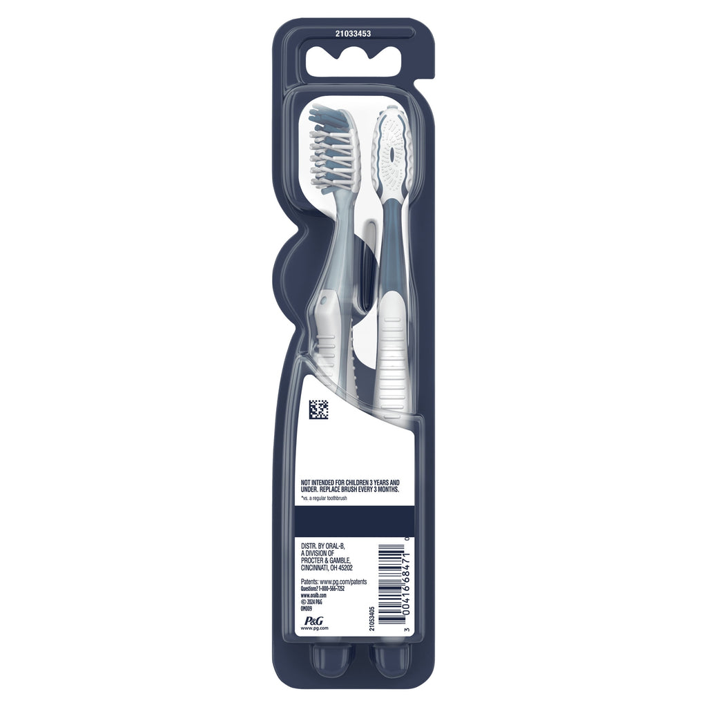 Toothbrush Pro Clean Cross Action, Deep Plaque Removal, Medium, 2 Count