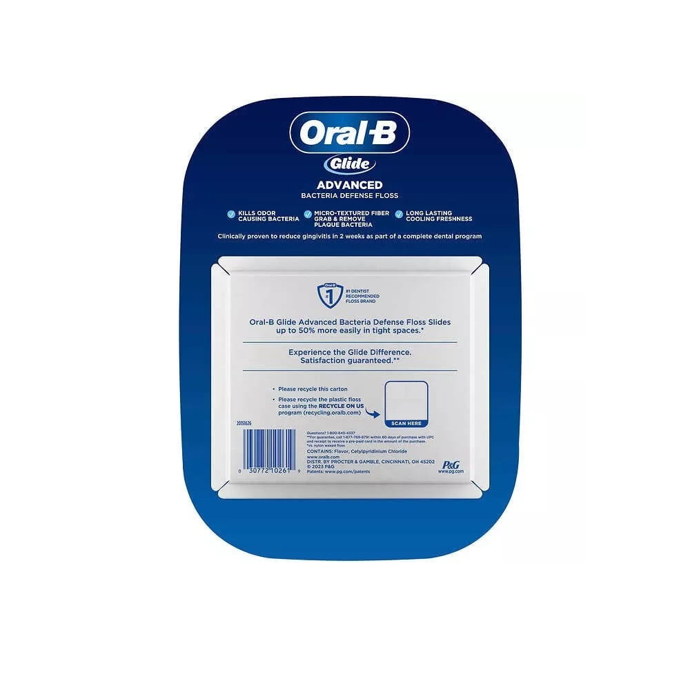 Glide Floss, Advanced Bacterial Defense, 6 Count