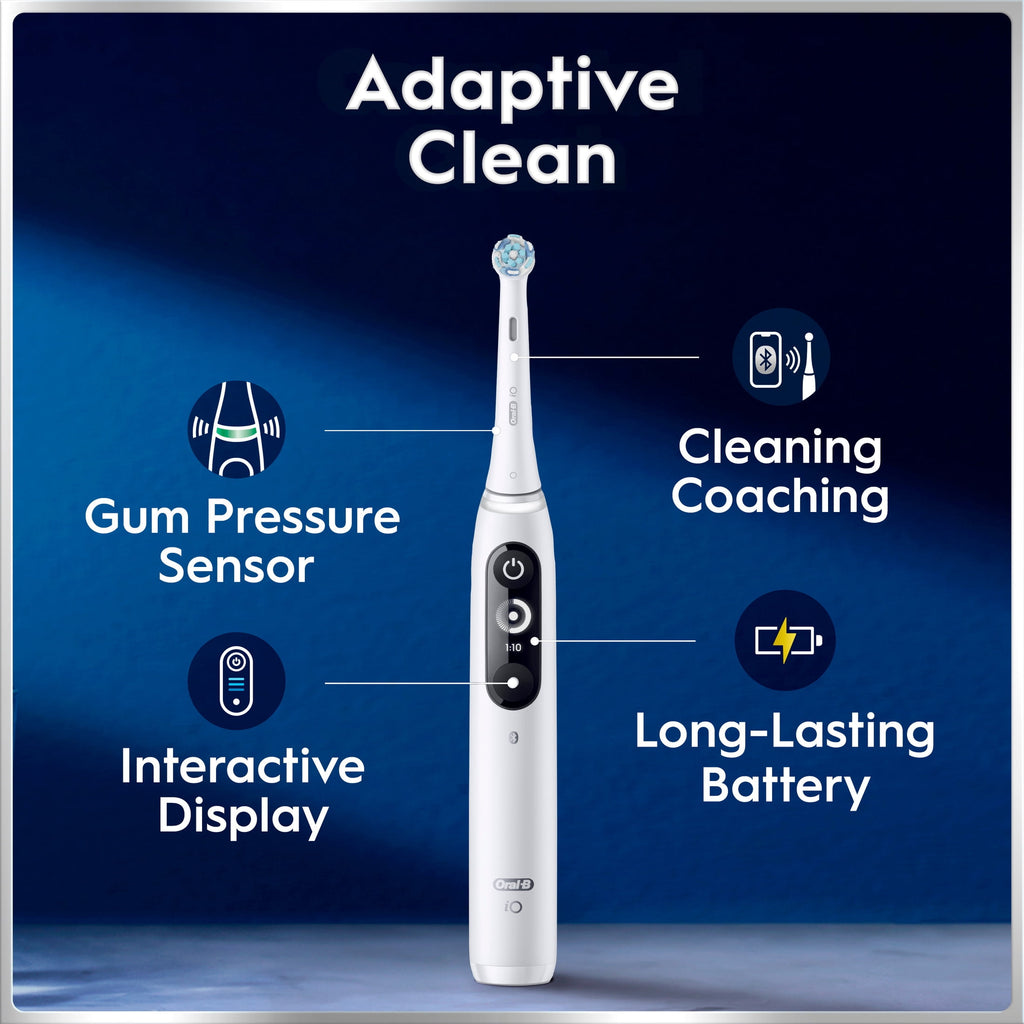 iO Series 7 Electric Toothbrush with 2 Brush Heads, White Alabster