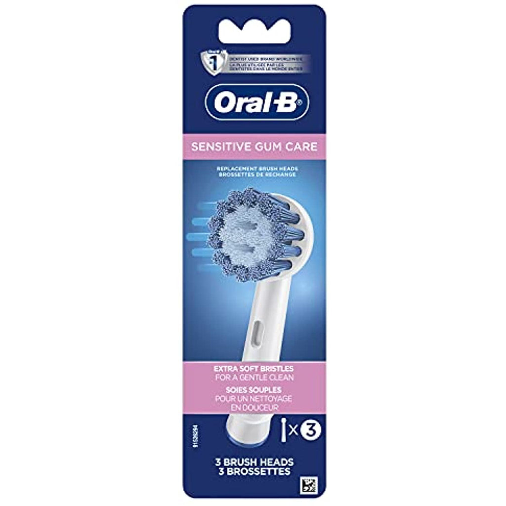 Sensitive Gum Care Electric Toothbrush Replacement Brush Heads Refill, 3 Count