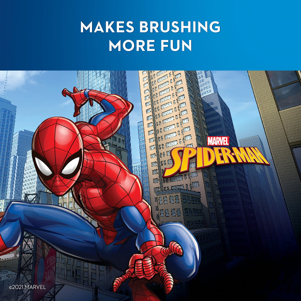 Kids Extra Soft Replacement Brush Heads featuring Marvel's Spiderman, 2 count