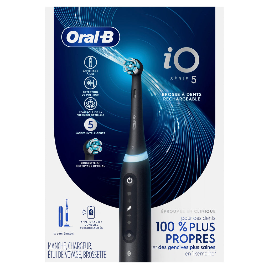 Toothbrush, iO Series 5 Electric Toothbrush with (1) Brush Head, Rechargeable, Black