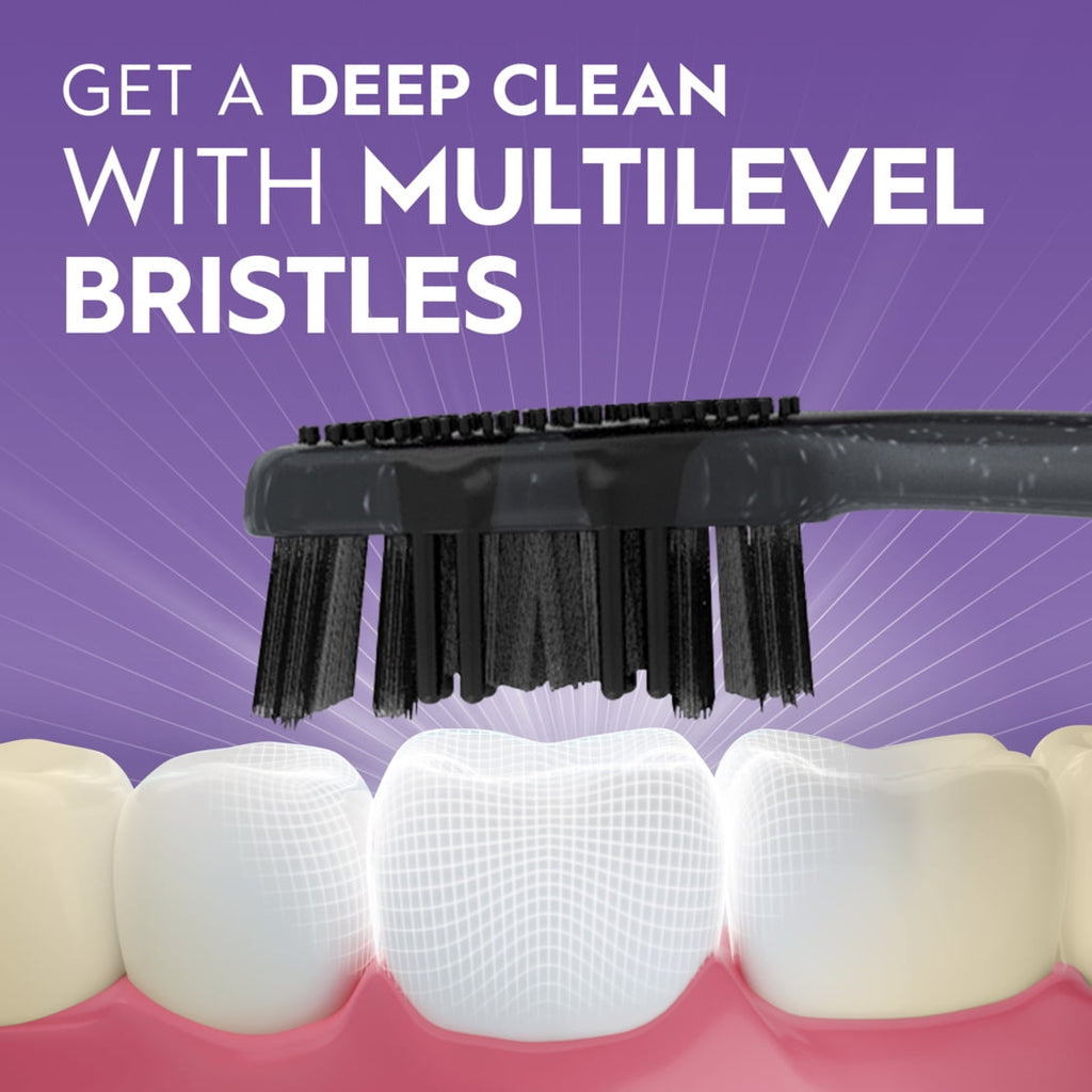 Advanced Whitening Charcoal Toothbrushes, Soft, 2 Count