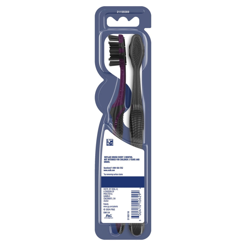 Advanced Whitening Charcoal Toothbrushes, Soft, 2 Count