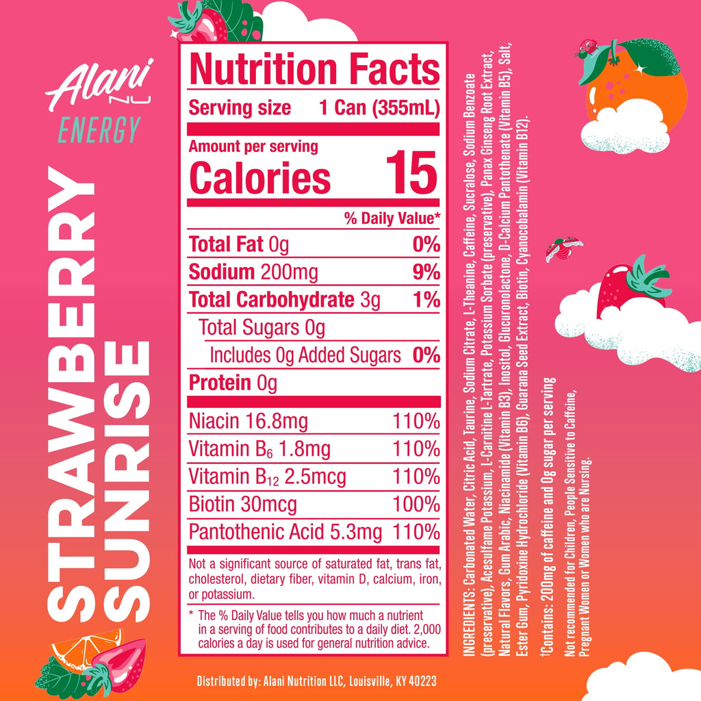 Strawberry Sunrise, 12 fl oz, Single Can