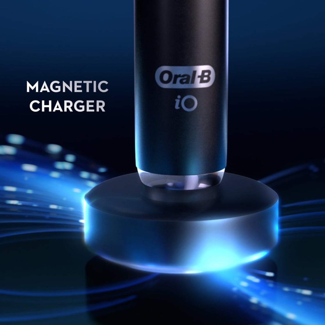 iO Series 8 Electric Toothbrush with 3 Brush Heads, Violet Ametrine, for Adults and Children 3+.