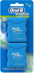 Satin Floss Dental Floss Mint 110 Yards, Twin Pack (Pack of 2)