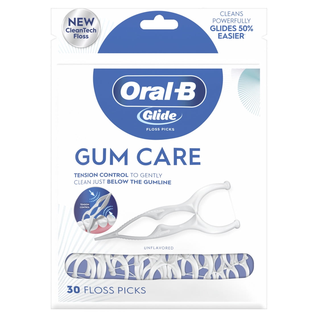 Glide Gum Care Dental Floss Picks, Good for, 30 Picks