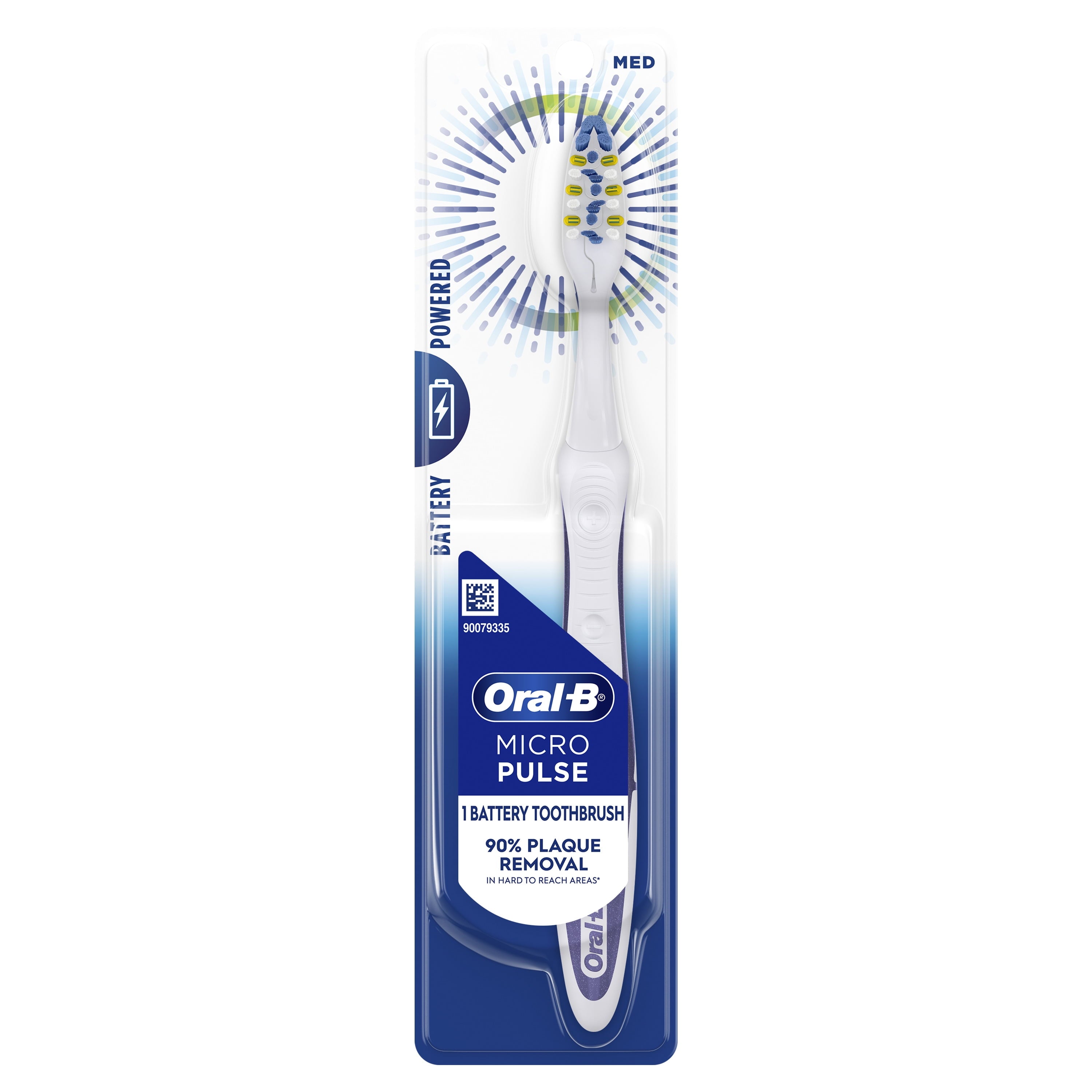 Battery Electric Toothbrush, Medium, 1 Ct