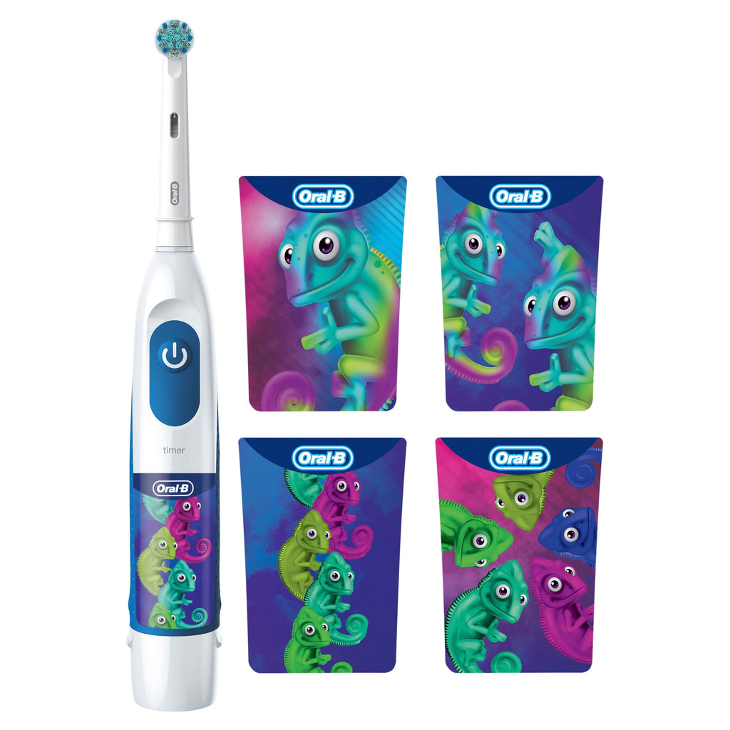 ‑B Battery Powered Kids Toothbrush with Color‑Changing Compact Bristles, Ages 3+