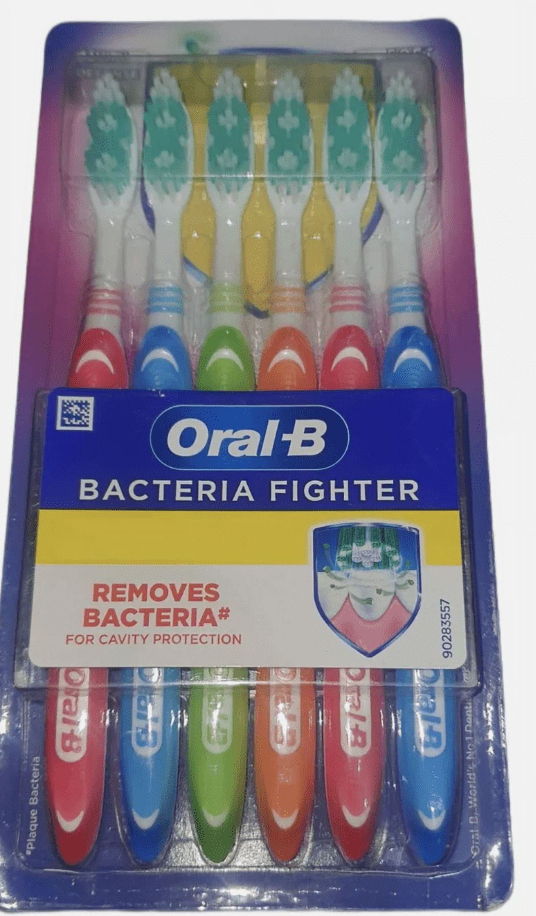 Bacteria Fighter 6 count, soft bristles