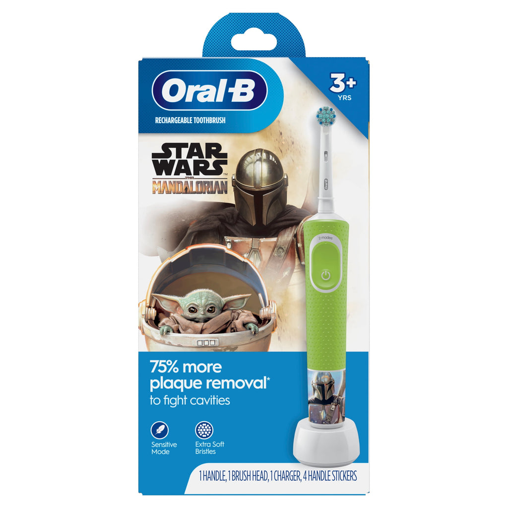 Kids Electric Toothbrush featuring Star Wars The Mandalorian, for Kids 3+