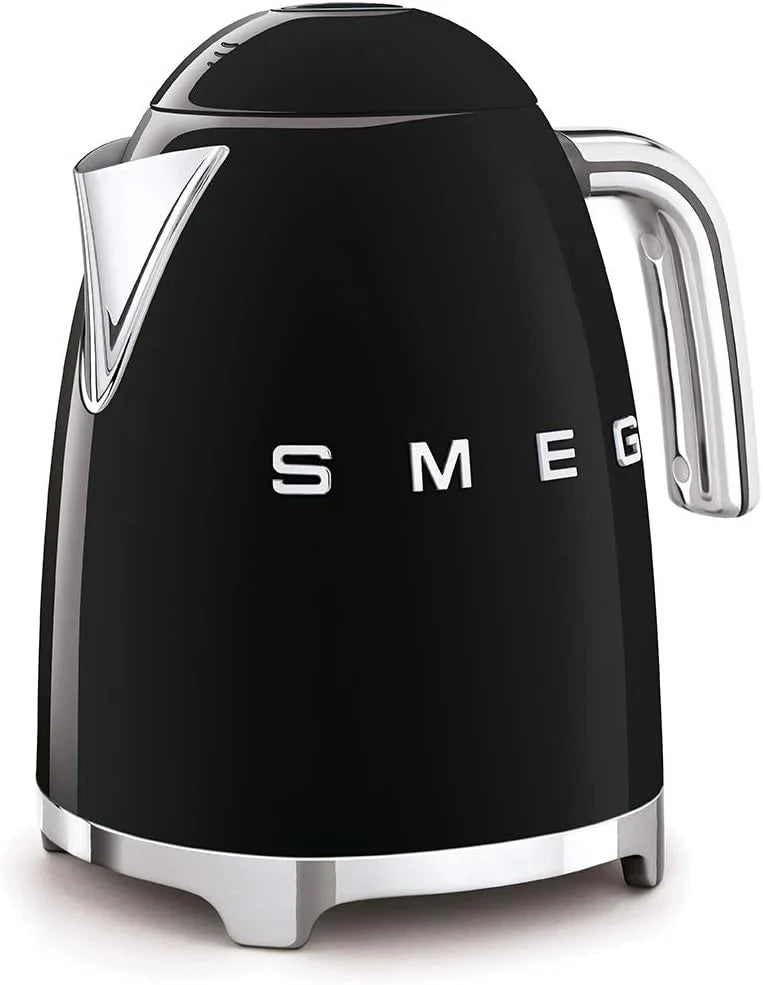 Retro style 7-tank electric kettle, featuring automatic power-off function, detachable base and water level indicator, with matte Canobrandt finish.