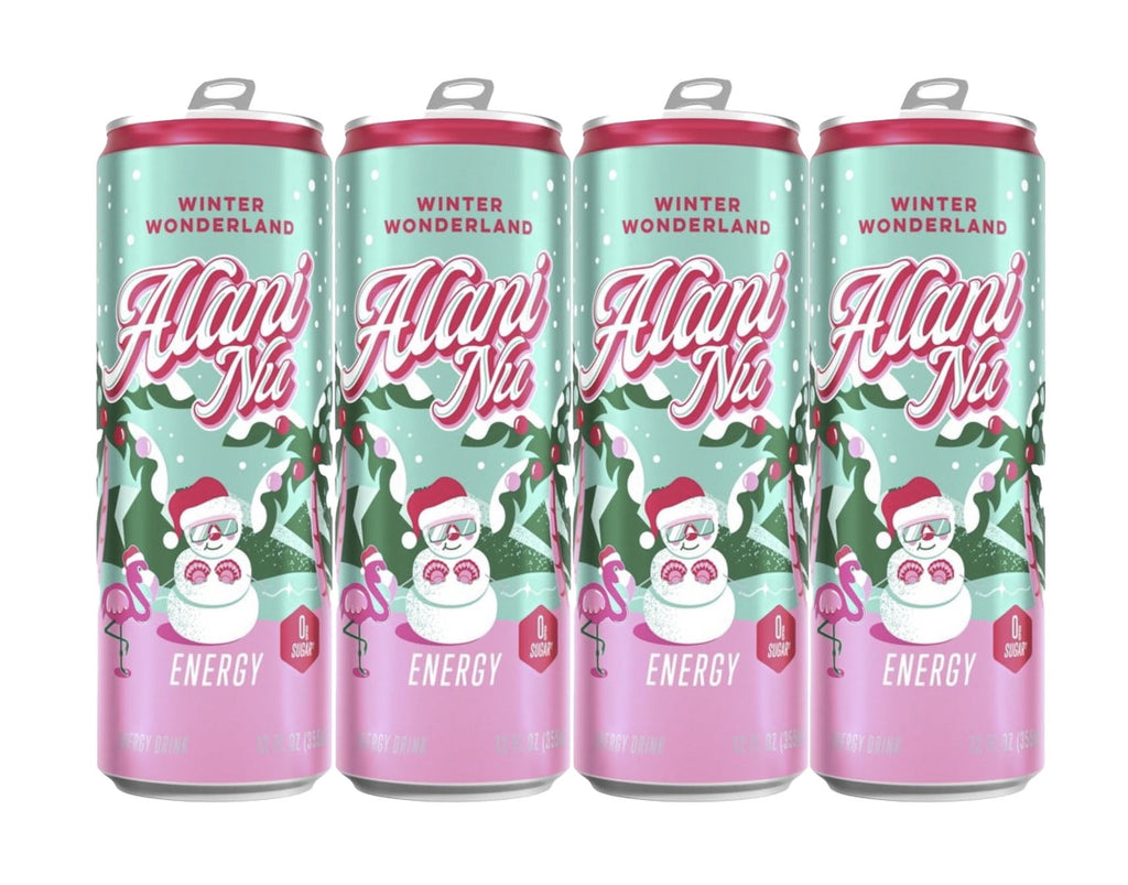 Sugar Free Energy Drink, Winter Wonderland, 12 fl oz, Can, 200mg Caffeine, 4 Pack