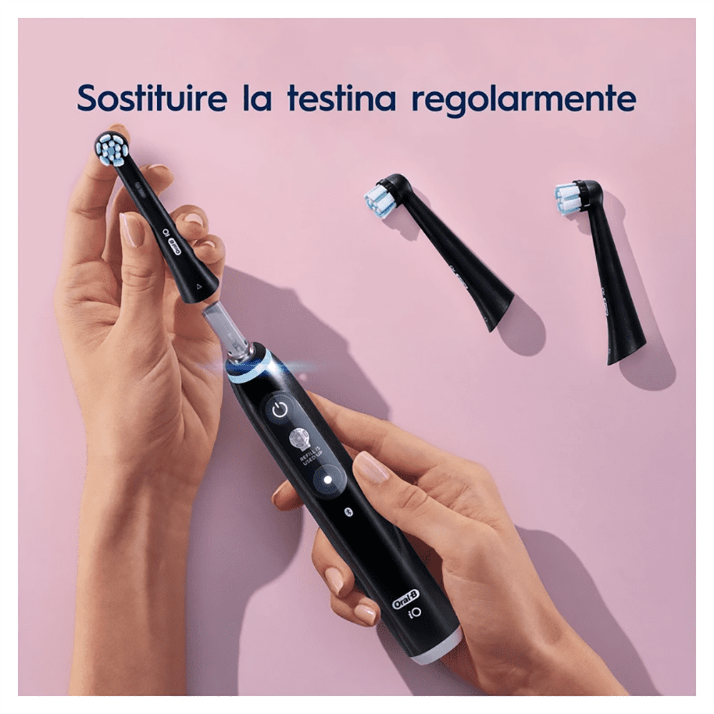 iO Gentle Care Replacement Brush Heads, 4 Heads - BLACK