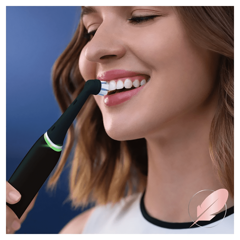 iO Gentle Care Replacement Brush Heads, 4 Heads - BLACK