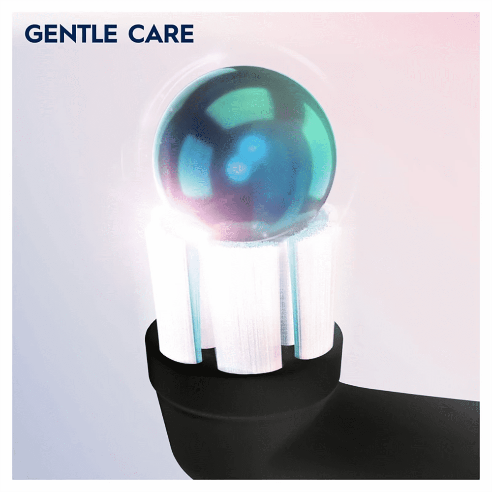 iO Gentle Care Replacement Brush Heads, 4 Heads - BLACK