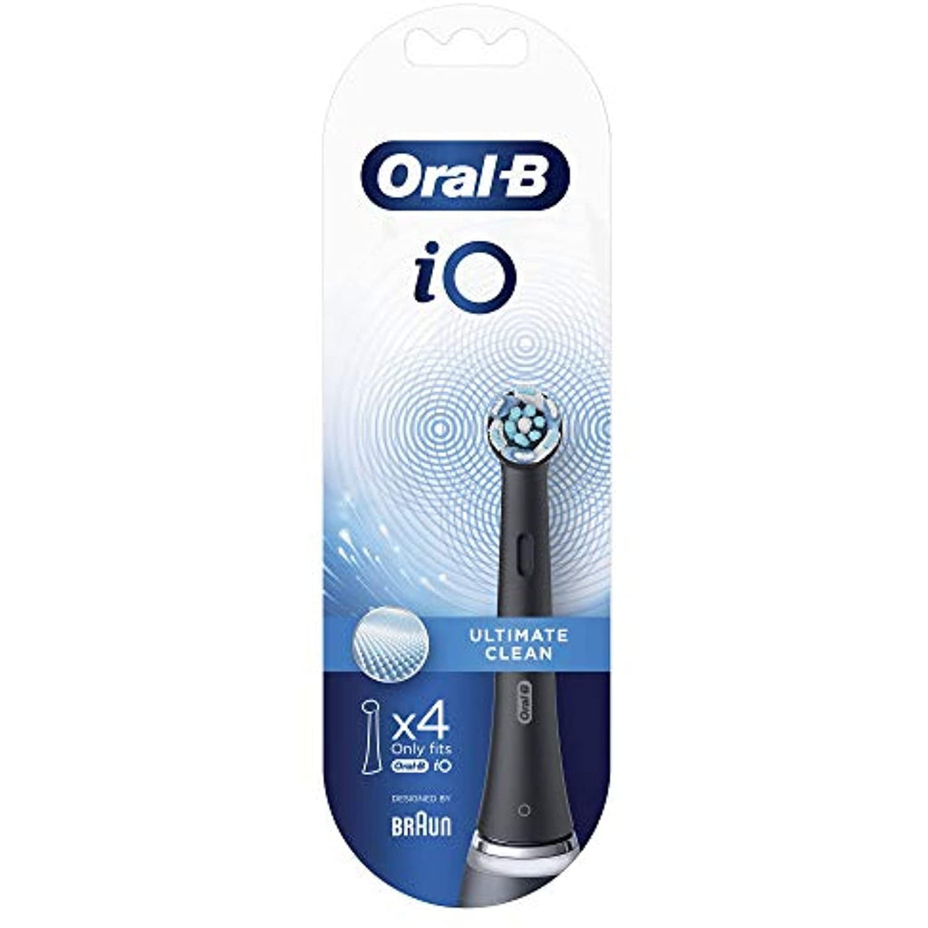 iO Ultimate Cleaning Electric Toothbrush Heads Black - 4 Heads