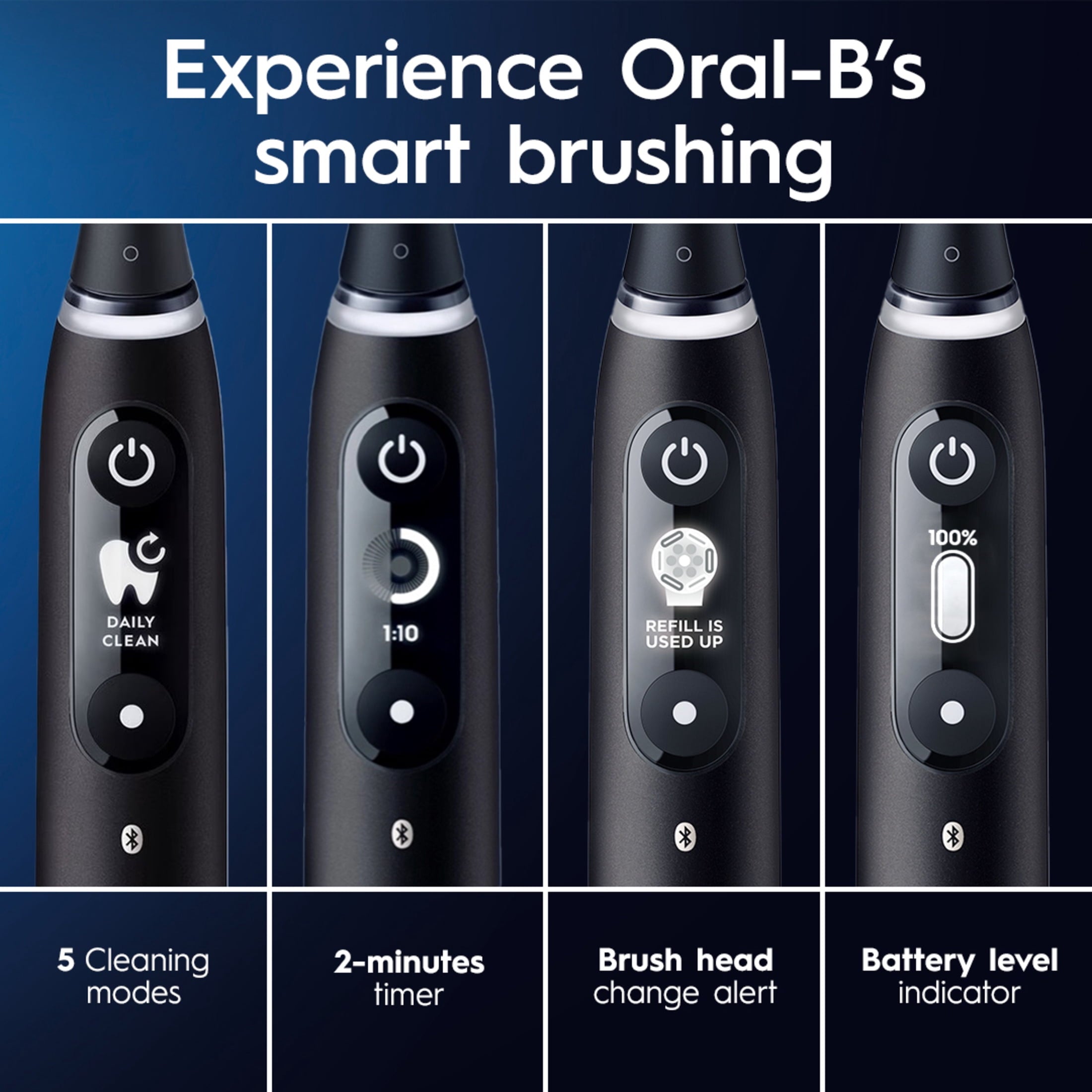 iO Series 6 Electric Toothbrush with (1) Brush Head, Black Lava