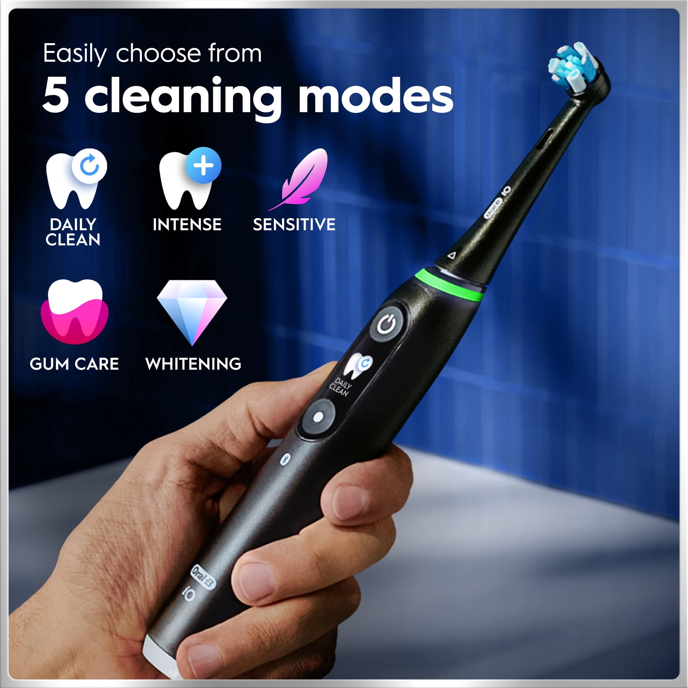 iO Series 6 Electric Toothbrush with (1) Brush Head, Black Lava