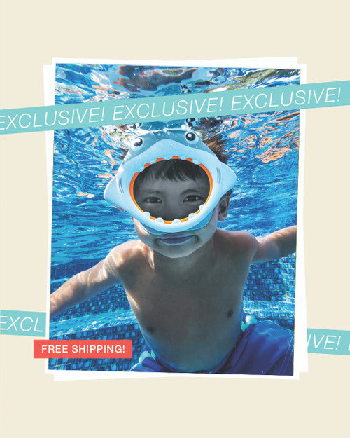 Shark Kids Swim Mask w/ Snorkel
