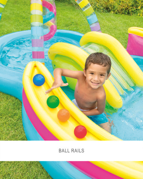 Rainbow Funnel Inflatable Play Center with Slide