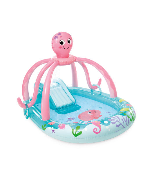 Friendly Octopus Inflatable Play Center with Slide