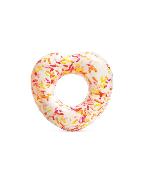 Sprinkle Donut Heart Inflatable Tube
