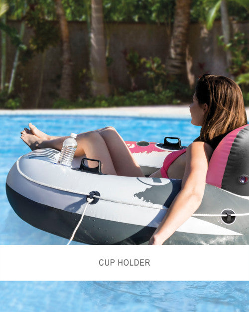 River Run® 2 Inflatable Floating Lake Tube - Blue Rapids
