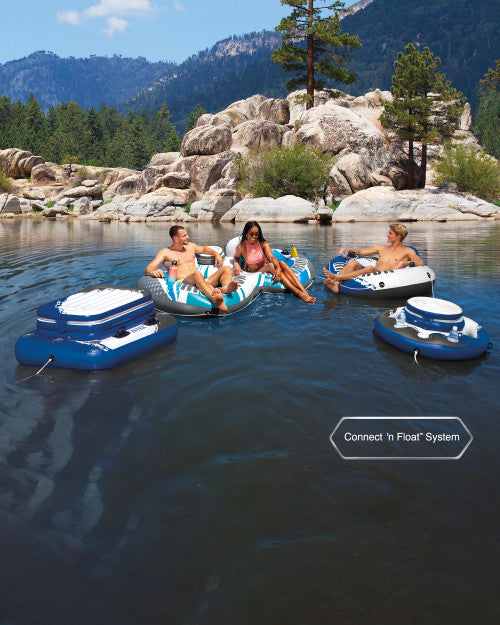 River Run® 2 Inflatable Floating Lake Tube - Blue Rapids