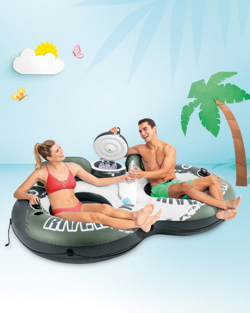 River Run® 2 Inflatable Floating Lake Tube - Green