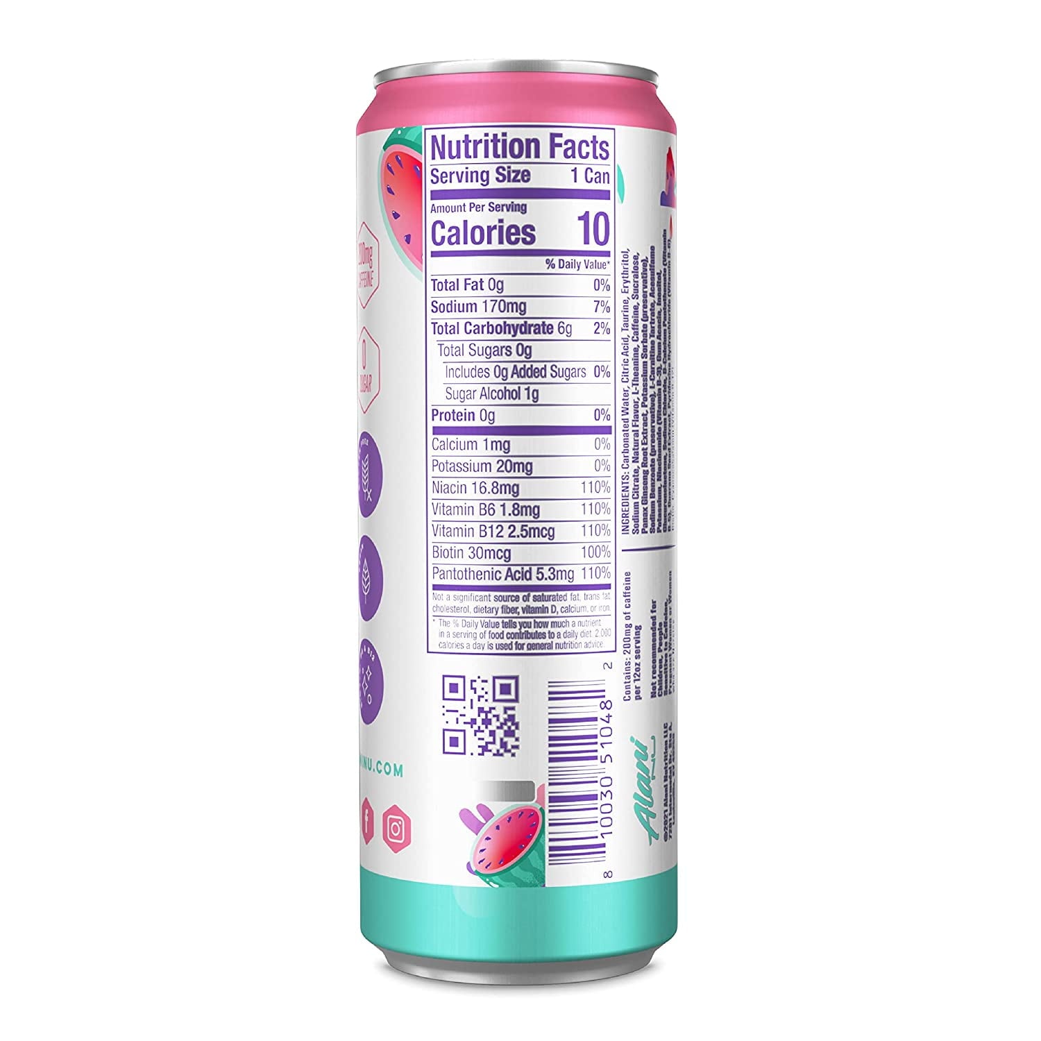 Energy Drink Nu Nrg Fruit Blast 12pk