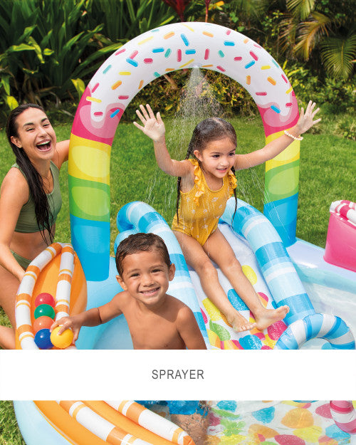 Candy Fun Inflatable Play Center with Slide