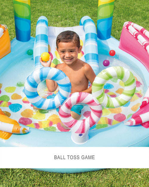 Candy Fun Inflatable Play Center with Slide