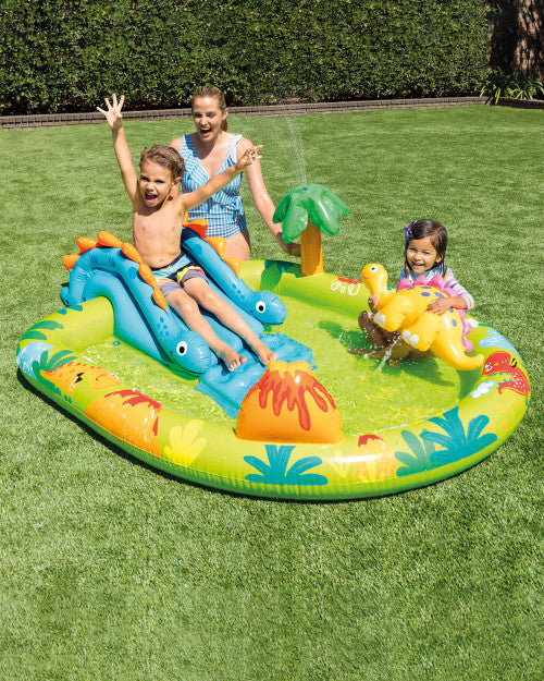 Little Dino Inflatable Play Center with Slide