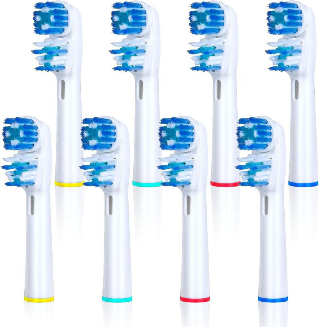 Replacement Brush Heads Compatible with  B- Double Clean Design, Double Clean Brush Heads, Compatible with Braun  Dual Clean Electric Toothbrush - Pack of 4