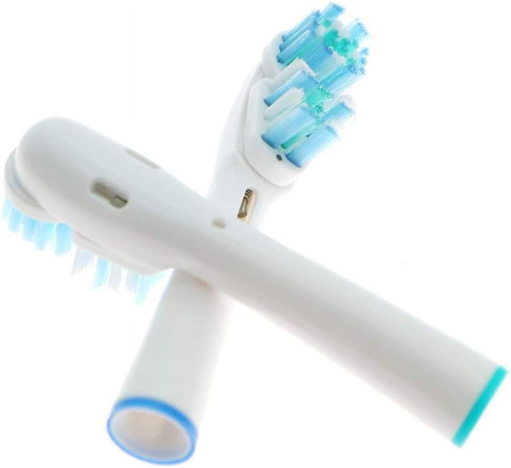 Replacement Brush Heads Compatible with  B- Double Clean Design, Double Clean Brush Heads, Compatible with Braun  Dual Clean Electric Toothbrush - Pack of 4